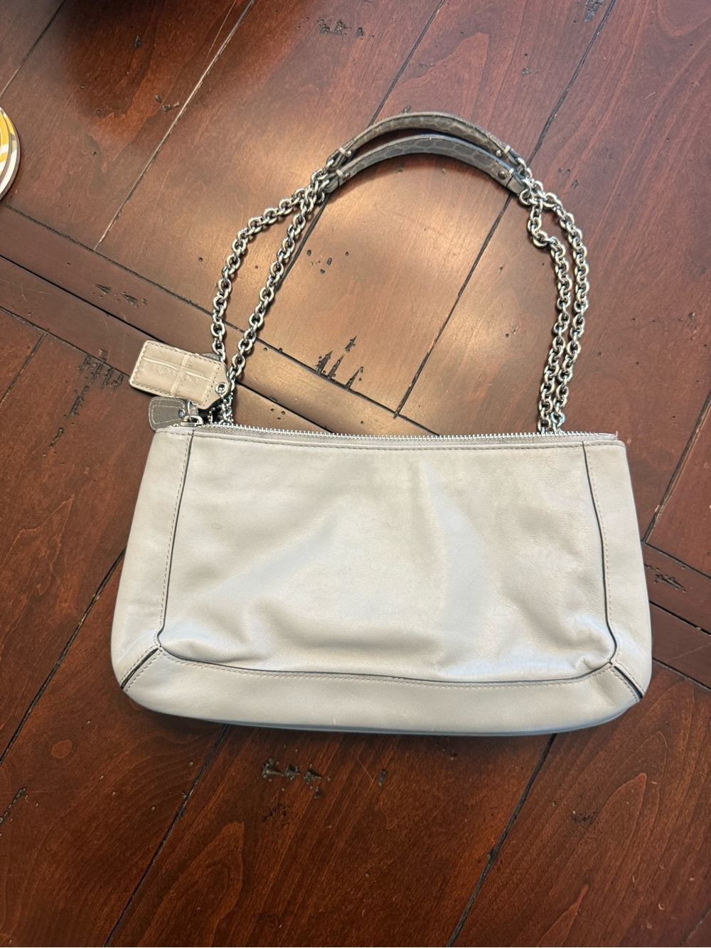 Coach y2k Kristin Willow leather snakeskin shoulder bag Used! - Picture 2 of 16